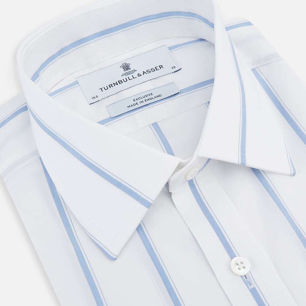 Colony Blue Track Stripe Mayfair Shirt