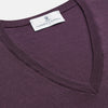 Plum Kennedy Merino V-Neck Jumper