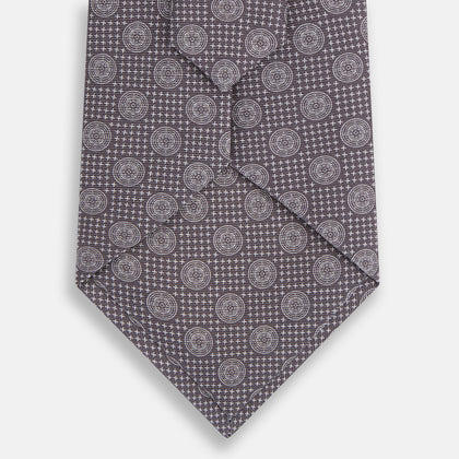 Ash Medallion Silk Tie Image 2
