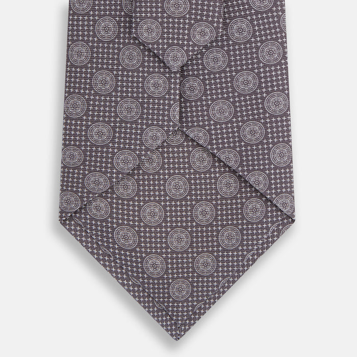 Ash Medallion Silk Tie Image 2