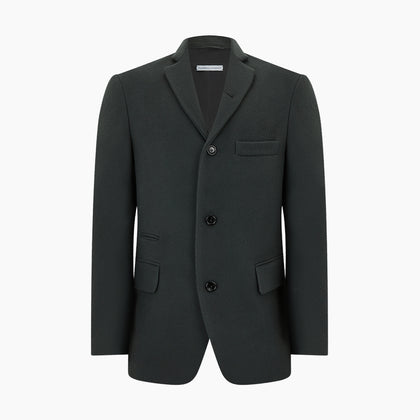 Moss Green  Apsley Single-Breasted Caban Coat Image 5