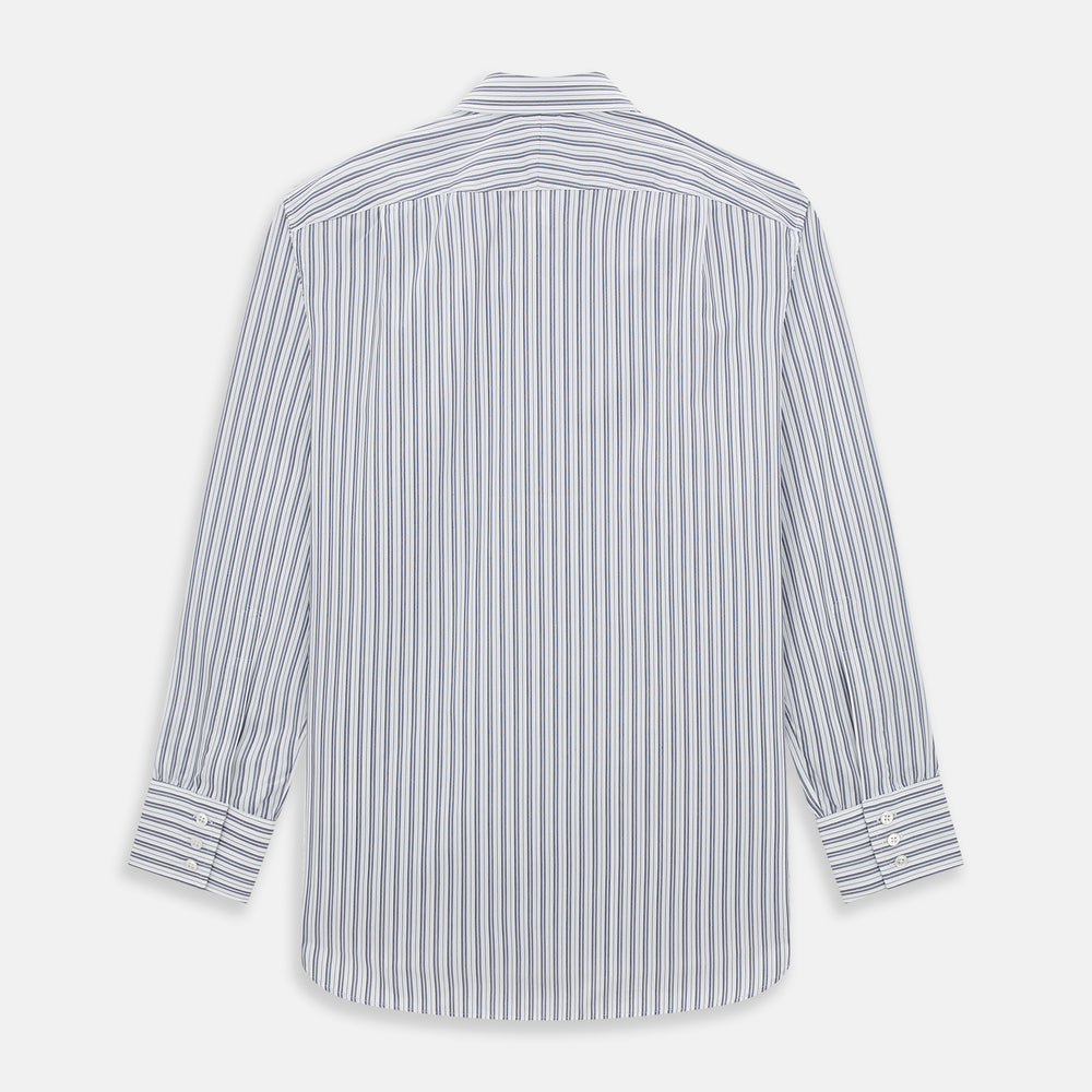 Navy Multi Stripe Mayfair Shirt