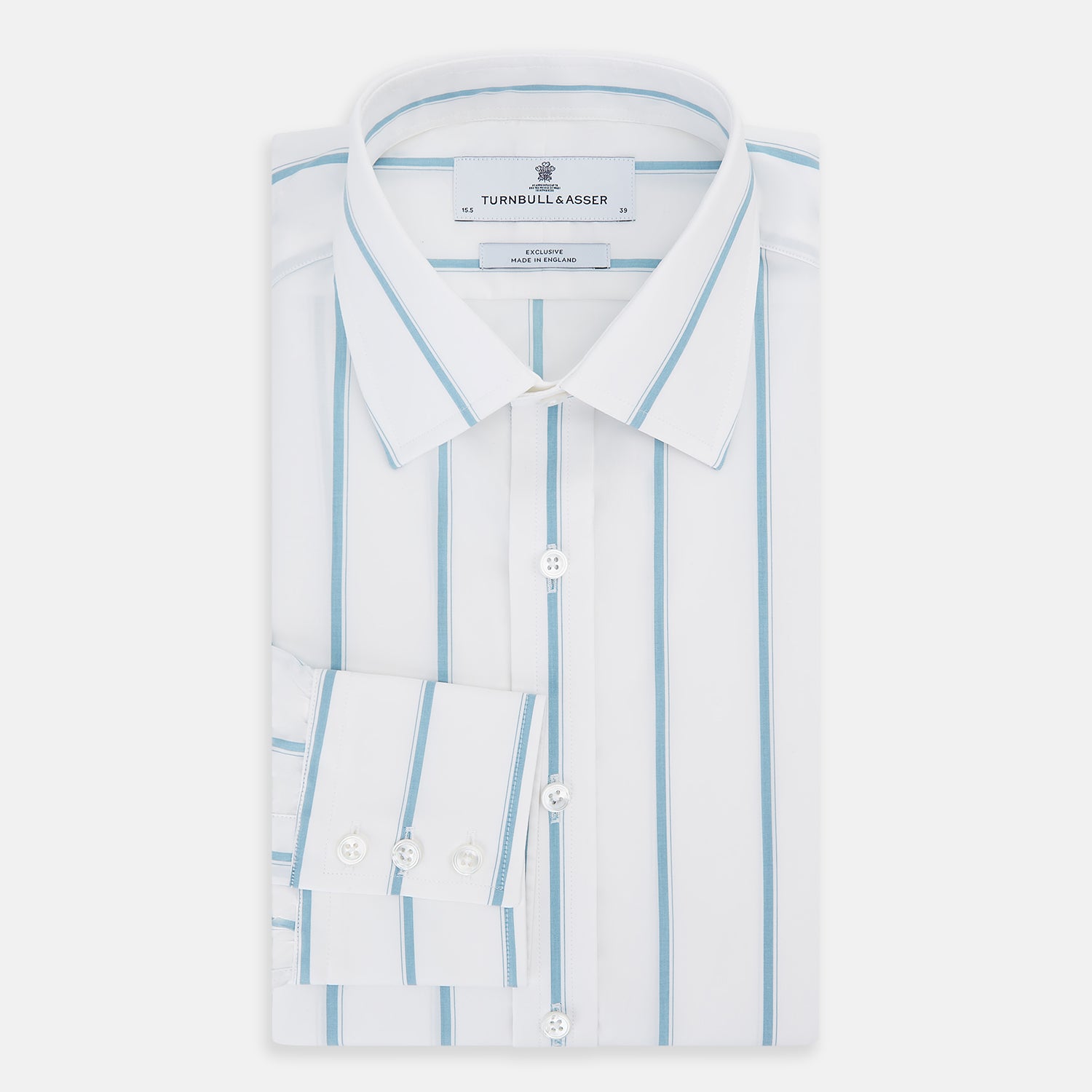 Image 5 of product Turquoise Track Stripe Mayfair Shirt