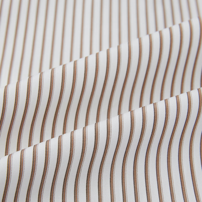 Coffee Shadow Stripe Mayfair Shirt Image 5