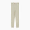 View 8 of product Turnbull & Asser Taupe Cotton Blend Henry Trousers with a straight-leg formal cut, button and zipper closure, belt loops, and side pockets, shown against a plain white background.