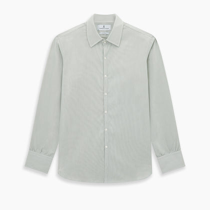 Dark Green Hairline Stripe Westminster Shirt Image 8