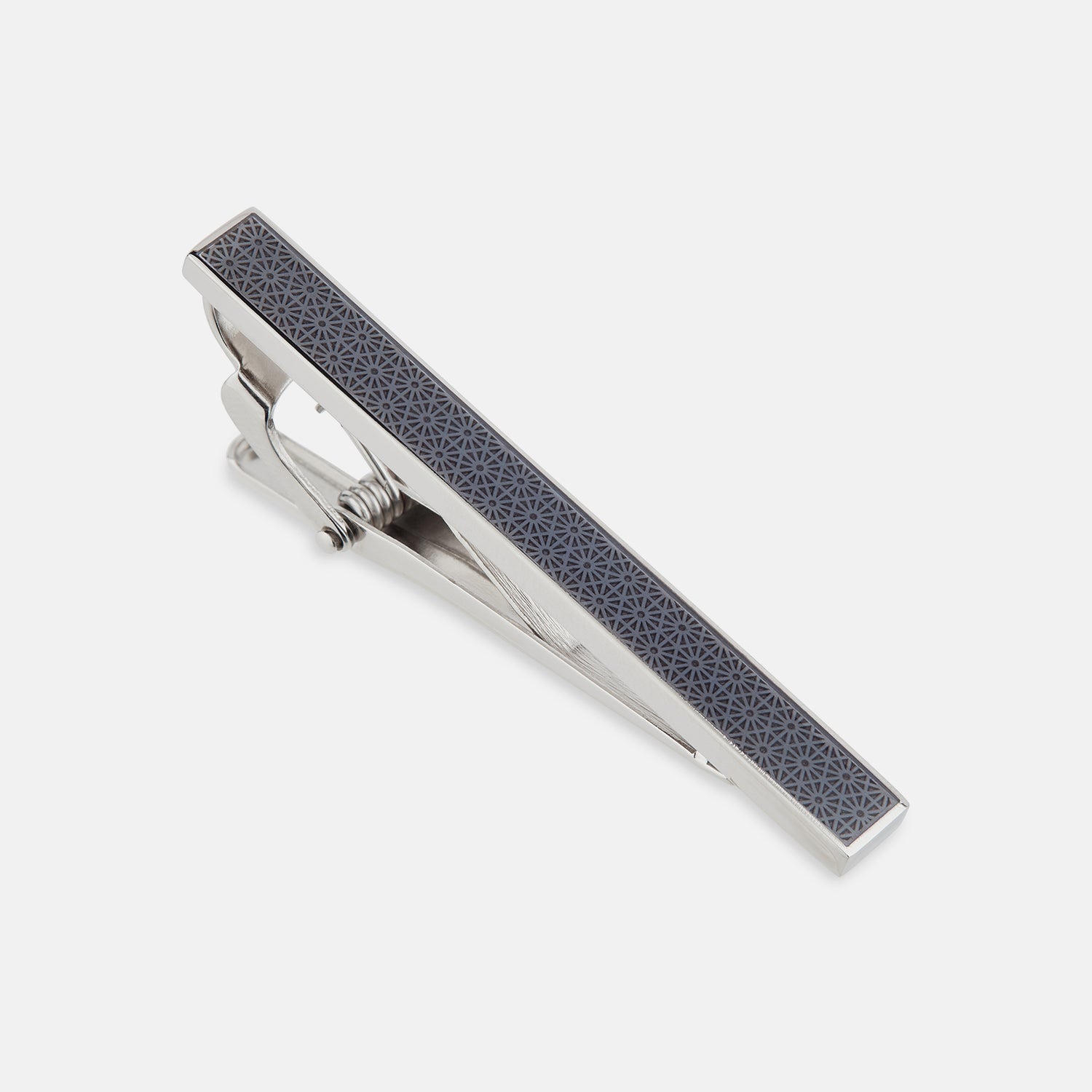 Image 1 of product Navy Patterned Tie Bar