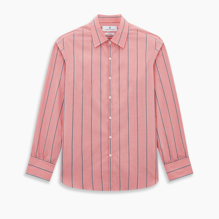 Coral Pink Track Stripe Westminster Shirt Image 8
