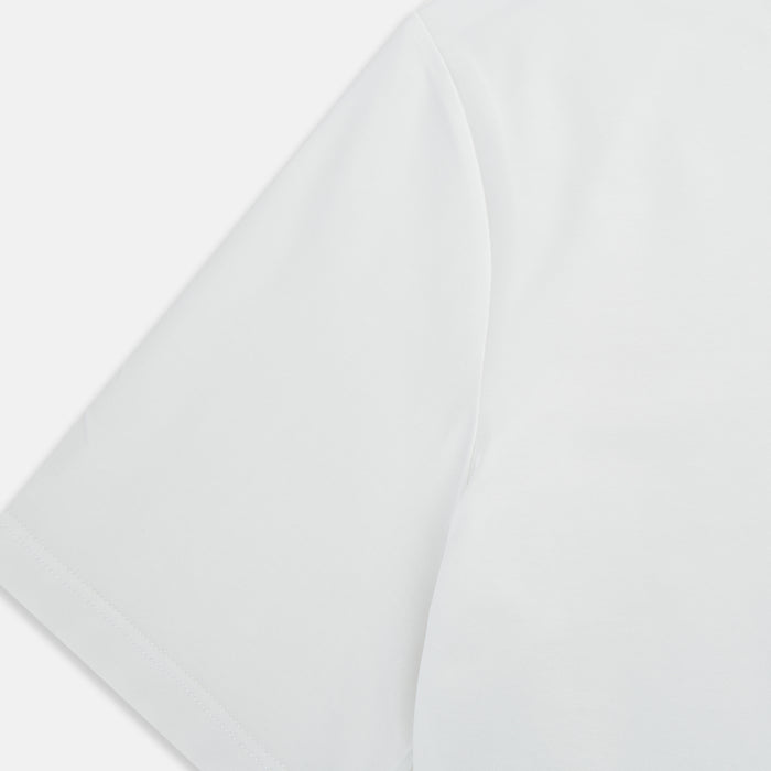 White Short-sleeve Fitted T-Shirt Image 3