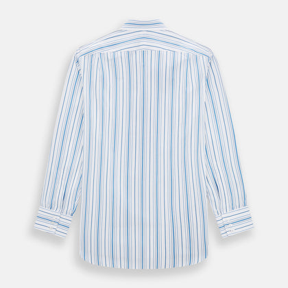 Blue Multi Stripe Mayfair Shirt Image 2