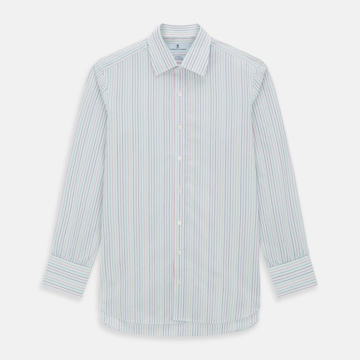 Multicoloured Double Pinstripe Mayfair Shirt