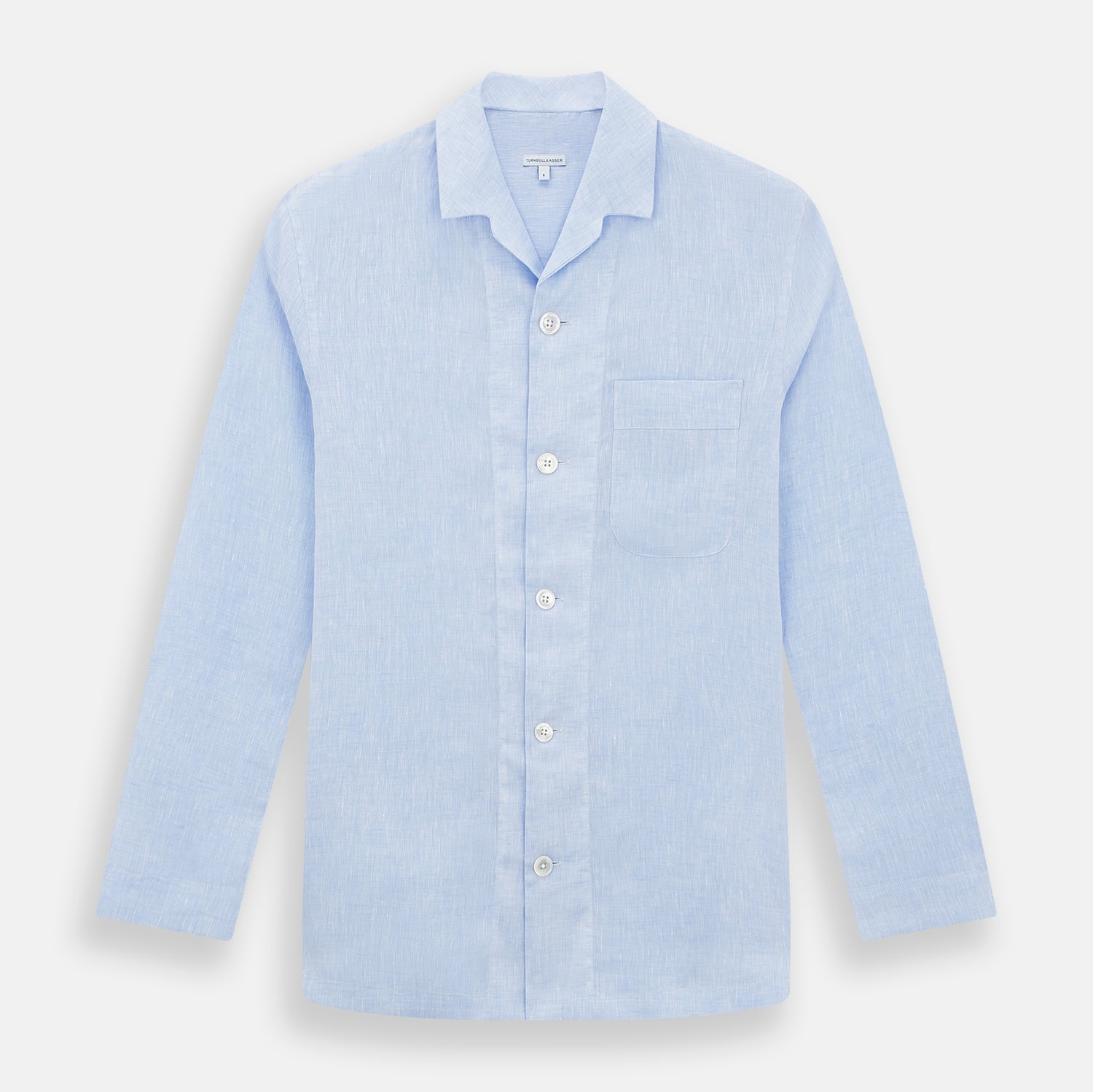 Pale Linen Pyjama Shirt