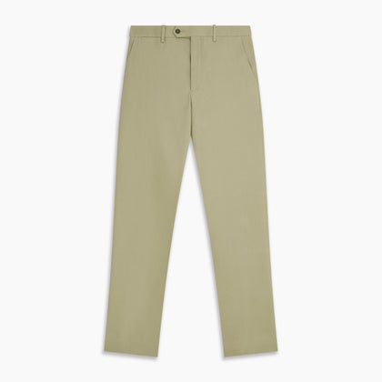 Beige Cotton Blend Manson Trousers Image 3
