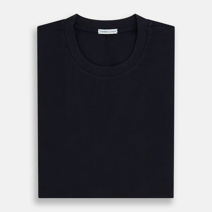 Navy Short-sleeve Pyjama T-Shirt Image 4