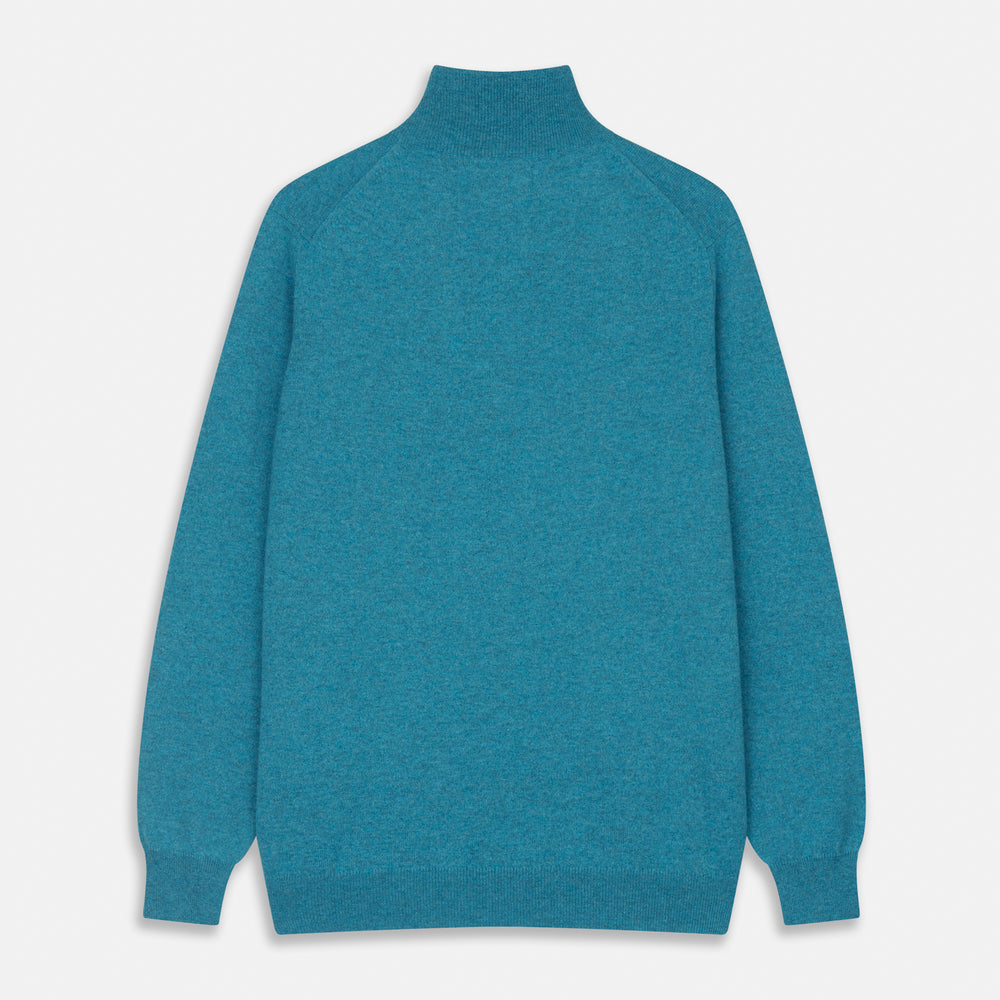 Teal Lennox Half-Zip Jumper