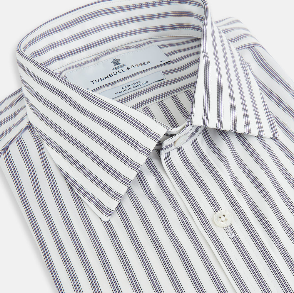 Purple Multi Stripe Mayfair Shirt