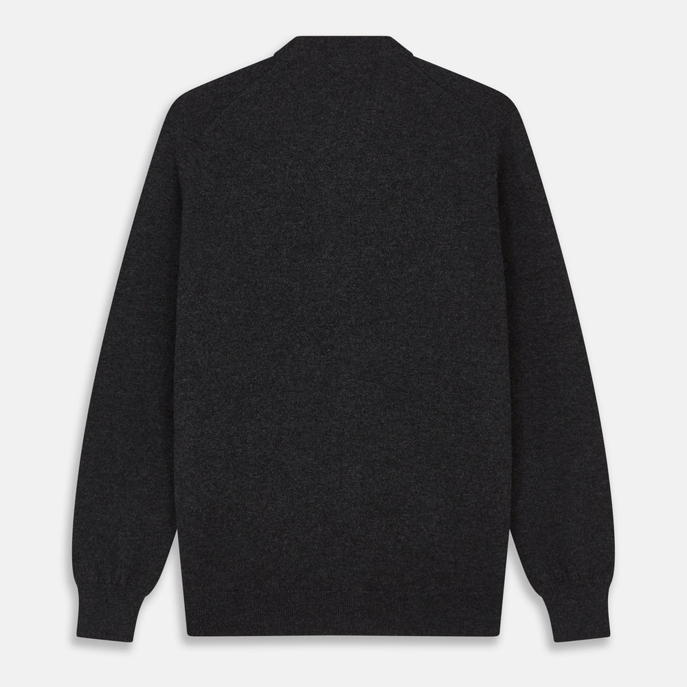 Charcoal Lachlan Cashmere Cardigan