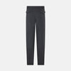 View 3 of product The Ash Linen Herringbone Edmund Trousers by Turnbull & Asser feature a straight-leg fit, button closure, belt loops, and side pockets in summer-ready fabric—ideal for utility dressing—shown against a plain white background.