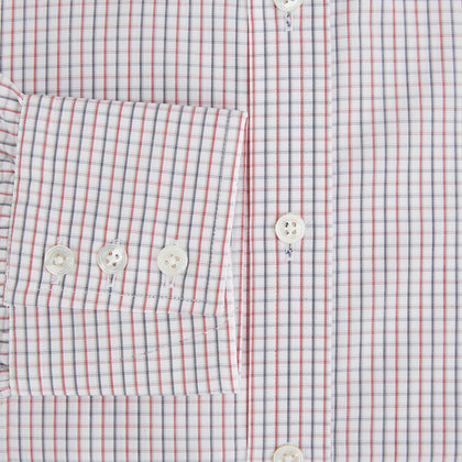 Red and Blue Multi Check Mayfair Shirt Image 3