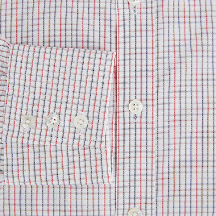 Red and Blue Multi Check Mayfair Shirt Image 3