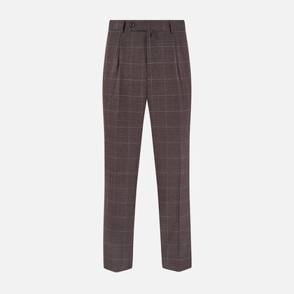 Brown Check Arthur Trousers