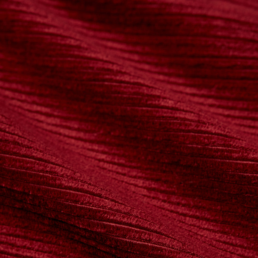 Burgundy Linen & Cotton Cord Gown