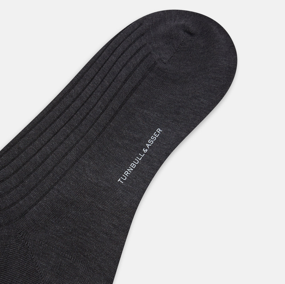 Charcoal Long Socks
