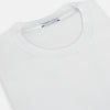View 9 of product The Turnbull & Asser White Long-Sleeve T-shirt for men is a plain crew neck design with no logos or patterns, displayed flat on a white background.