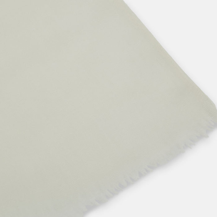 White Hand-Dyed Cashmere Scarf Image 1