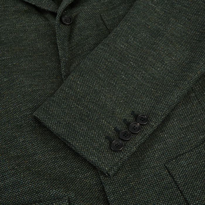 Forest Green Linen Blend Cambridge blazer Image 3