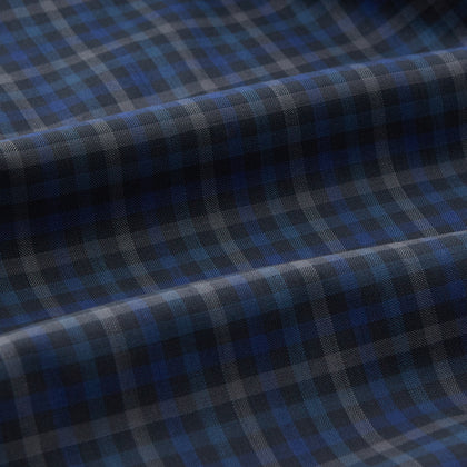 Blue Multi Check Wool Quin Pyjama Set Image 2
