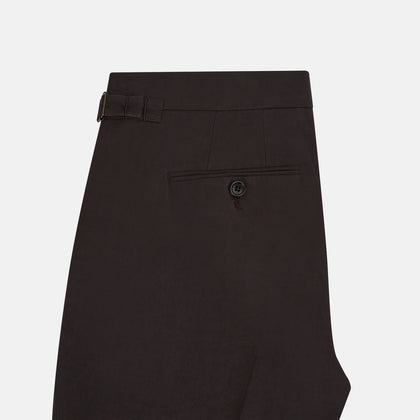 Brown Linen Henry Trousers Image 4