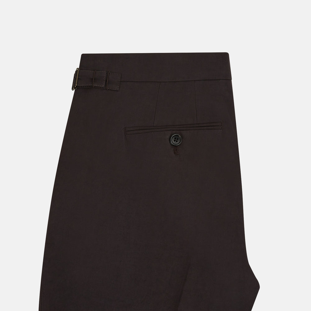 Brown Linen Henry Trousers