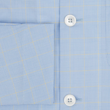Blue Prince of Wales Check Pyjama Shirt Image 3
