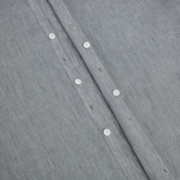 Grey Linen Westminster Shirt Image 6