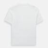 View 3 of product The Turnbull & Asser White Short-sleeve Fitted T-Shirt is a classic, logo-free crew neck laid flat on a white background—perfect for smart casual looks.