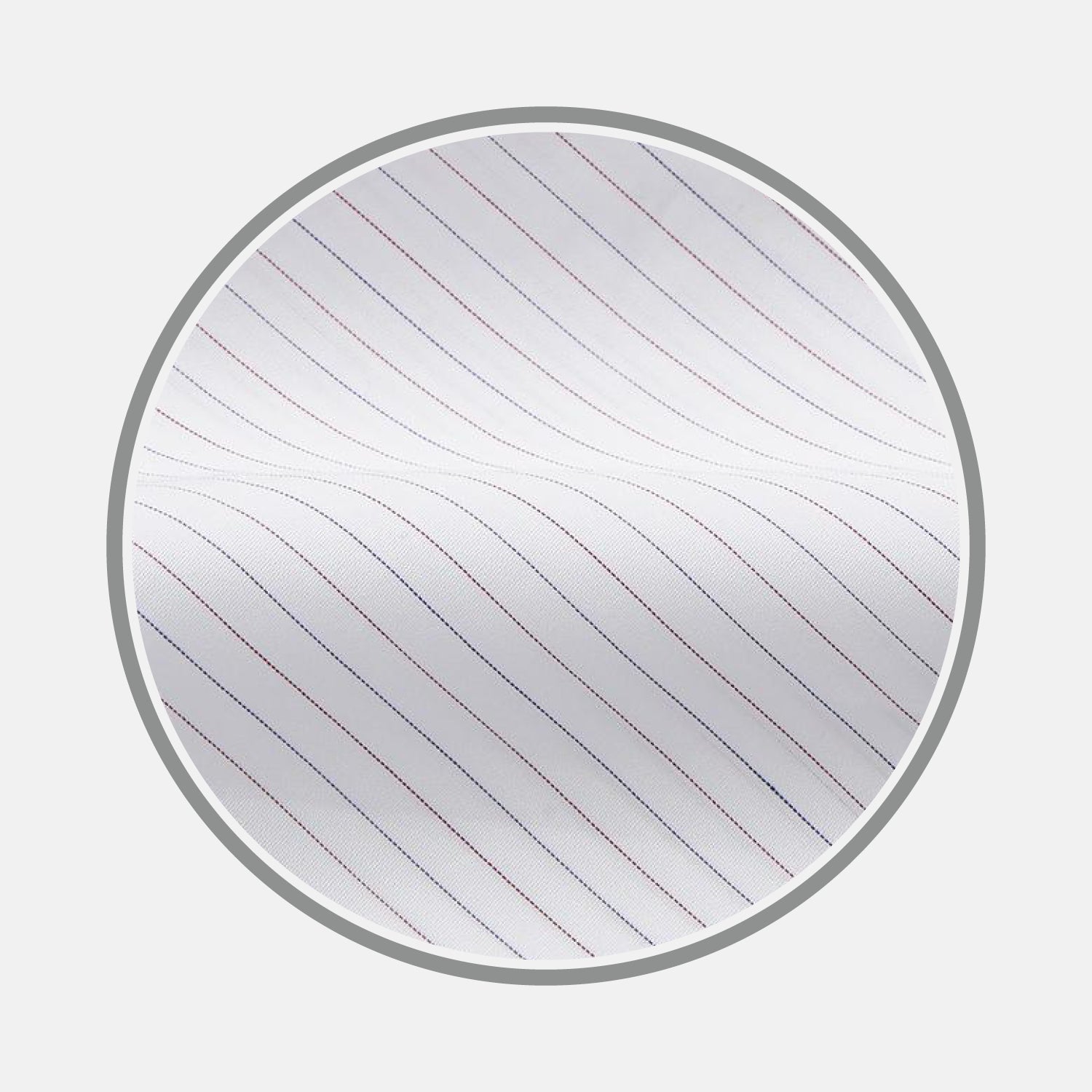 Red & White Stripe Sea Island Quality Fabric