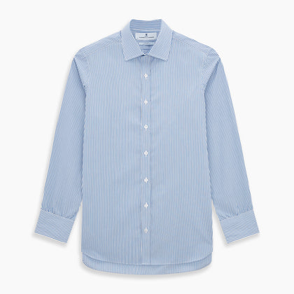 Sky Blue Halo Stripe Mayfair Shirt Image 6