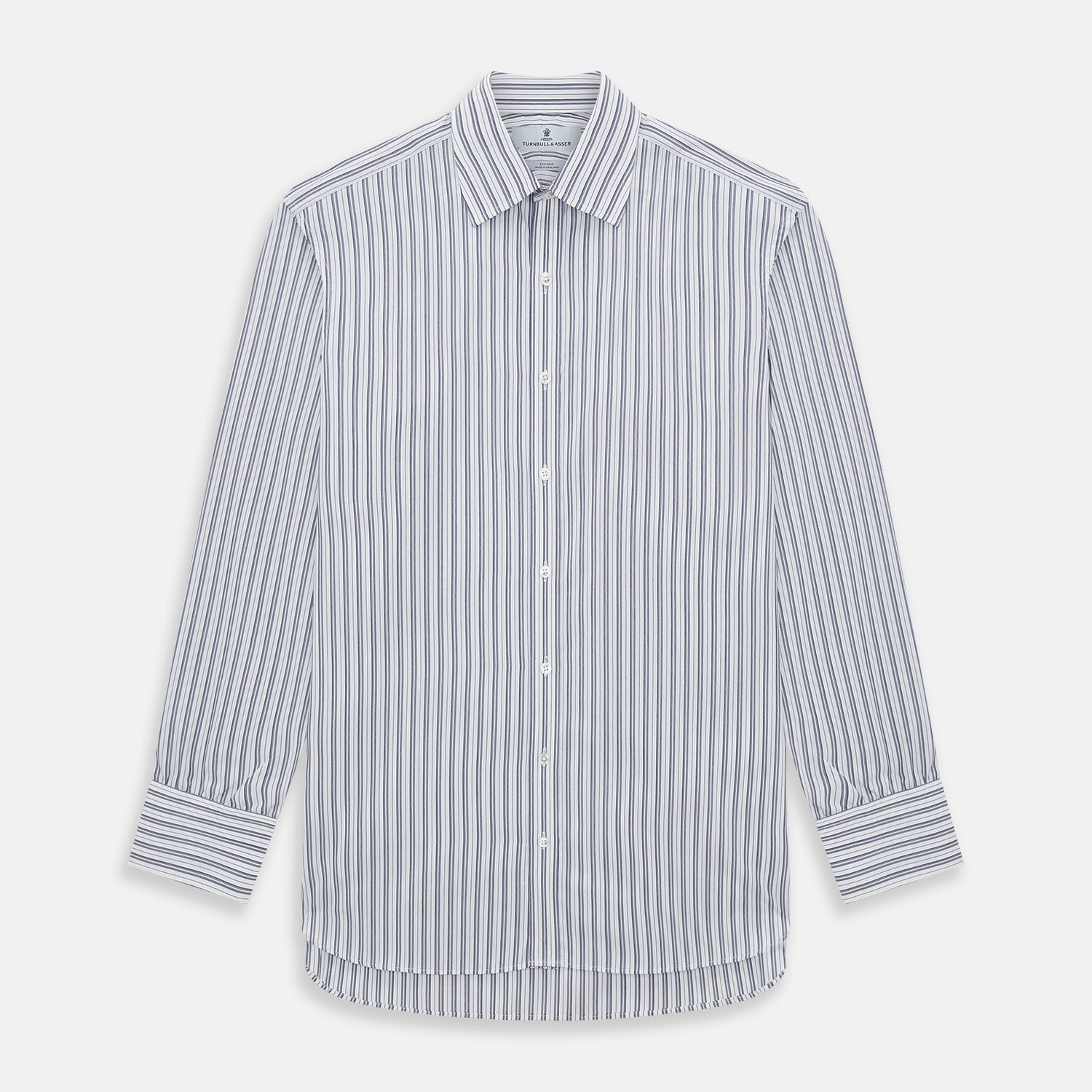 Navy Multi Stripe Mayfair Shirt