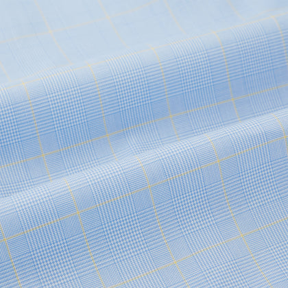 Blue Prince of Wales Check Pyjama Shirt Image 5