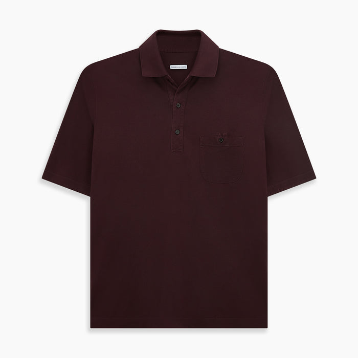Burgundy Polo Shirt Image 5