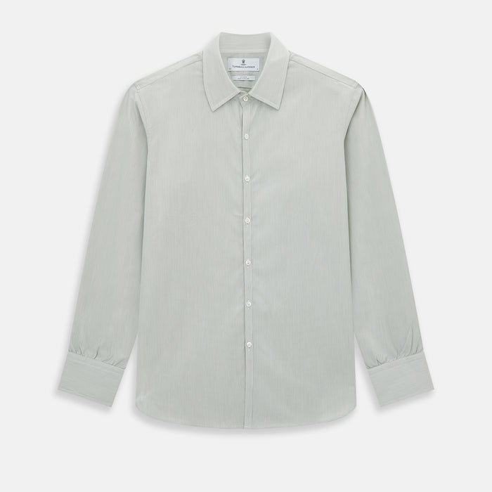 Dark Green Hairline Stripe Westminster Shirt