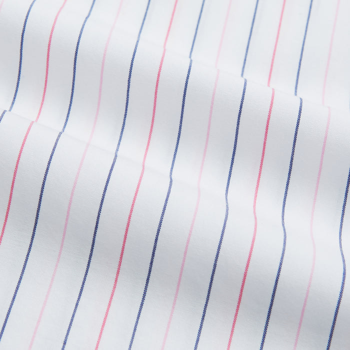 Pink and Blue Wide Pinstripe Mayfair Shirt Image 12