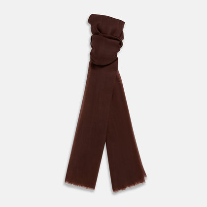 Dark Chocolate Cashmere Scarf