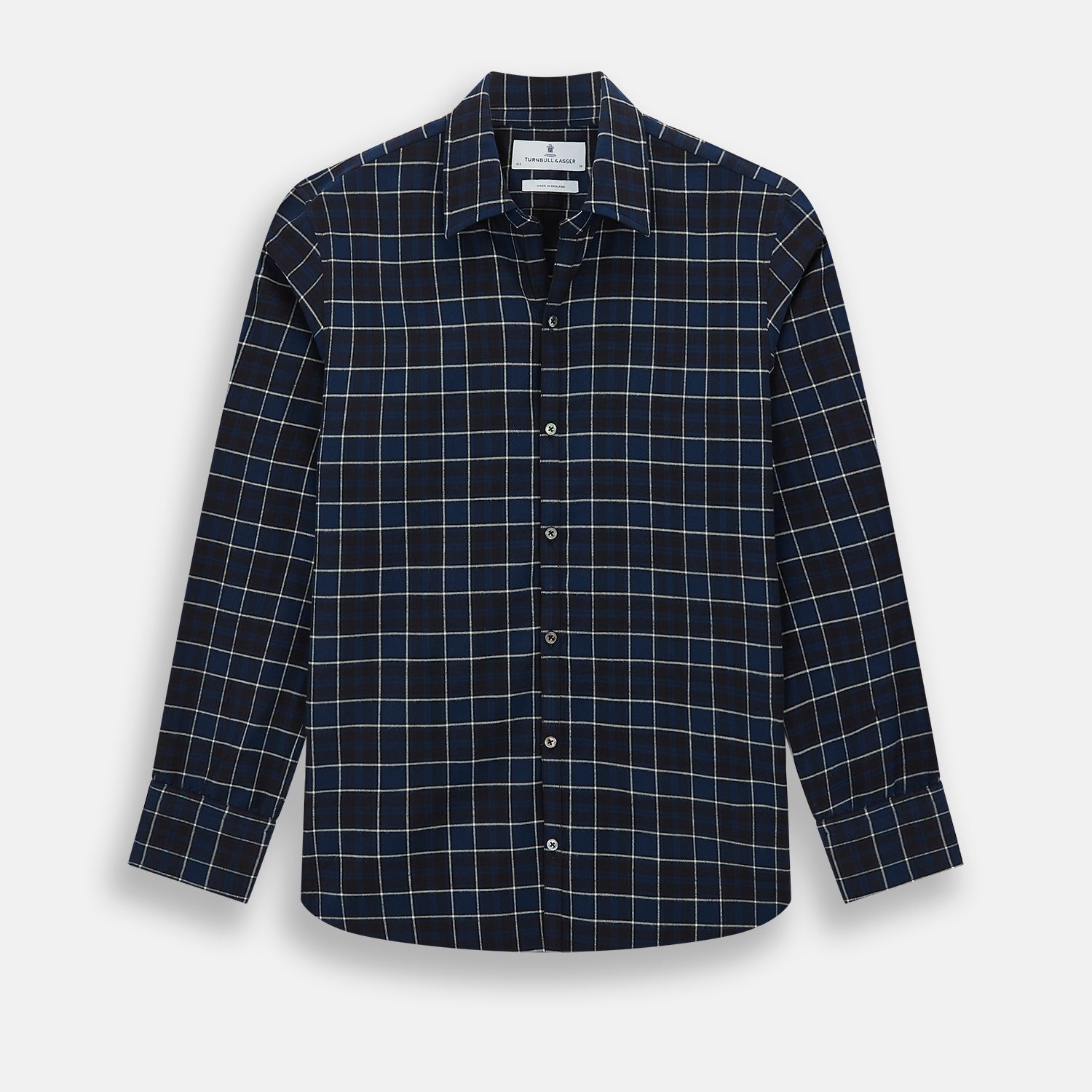 Image 1 of product Navy and White Check Windsor Shirt