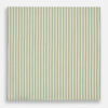 View 3 of product The Turnbull & Asser Hand Rolled Green Double Stripe Handkerchief features a white cotton base with green and blue stripes, neatly folded for use as a refined pocket square—an essential accessory for any gentleman.