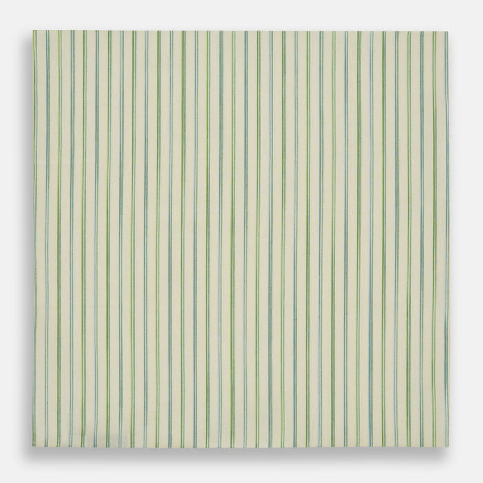 Hand Rolled Green Double Stripe Handkerchief Image 2
