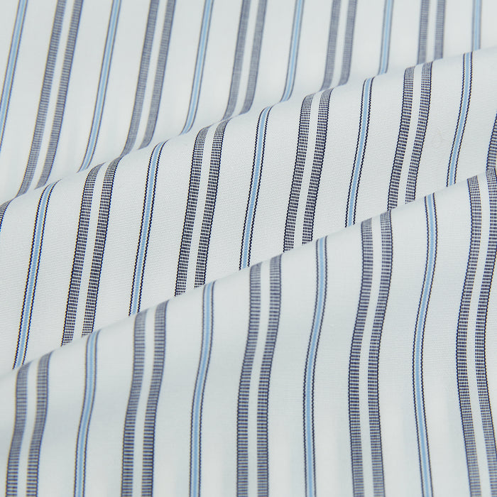 NAVY AND LIGHT BLUE MULTI TRACK STRIPE WESTMINSTER SHIRT Image 7