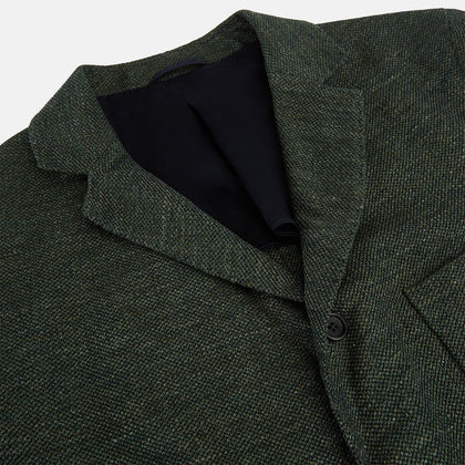 Forest Green Linen Blend Cambridge blazer