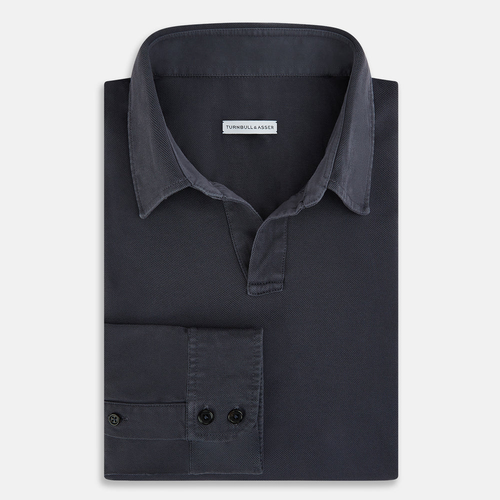 Charcoal Rugby Polo Shirt